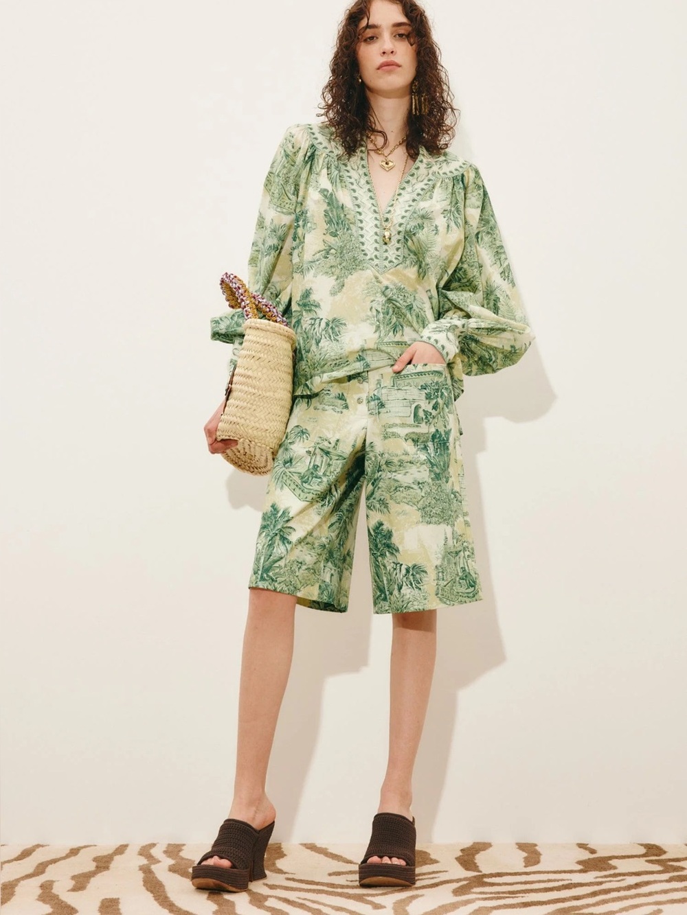 Alemais Sara Blouse and shorts set, US2 4 6